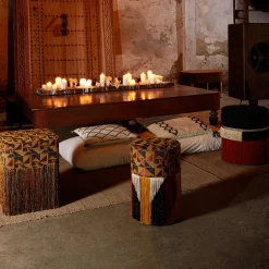 30 Pouf Eli Tribe di Lorenza Bozzoli*Lorenza Bozzoli Couture New