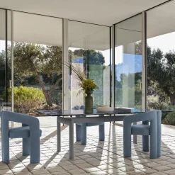 6 Tavolo Tube D'Avion #2 Blu, di Le Corbusier/Jeanneret/Perriand*Cassina New