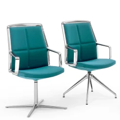 ADELE BLUE-GREEN MEETING CHAIR #1 di ORLANDINIDESIGN*Viganò & C. Clearance