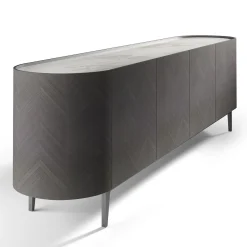 Alfea intarsiato grigio Sidebord*Carpanelli Discount