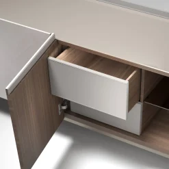 Alfea intarsiato grigio Sidebord*Carpanelli Discount