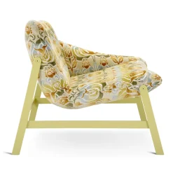 Amaca con sedia a sdraio con motivo beige e verde di Debonademeo Studio*Adrenalina Best