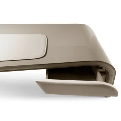 Ambassador Scrivania in Legno Beige e Pelle*Visionnaire Clearance