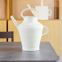 Annaffiatoio Bianco Latte 08 in ceramica bianca*Lando Hot