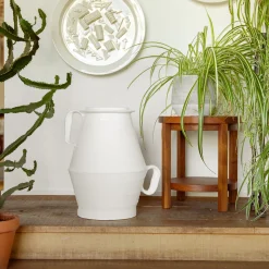 Annaffiatoio Bianco Latte 06 in ceramica bianca*Lando Discount