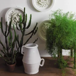 Annaffiatoio Bianco Latte 06 in ceramica bianca*Lando Discount