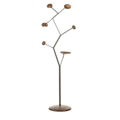 Appendiabiti in metallo e legno marrone Seed*Durame Outlet