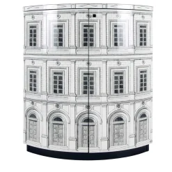 Architettura Armadio ad angolo bianco e nero*Fornasetti