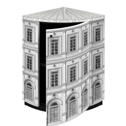Architettura Armadio ad angolo bianco e nero*Fornasetti