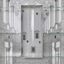 Architettura Trumeau bianco e nero*Fornasetti