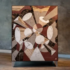 Armadietto basso Marmo Esplosione Marrone*Marzia Boaglio Online