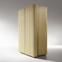 Armadietto Canneto in ottone spazzolato di Adriano Design*De Castelli