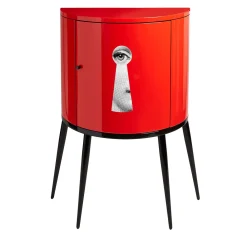 Armadietto curvo rosso Serratura*Fornasetti Discount
