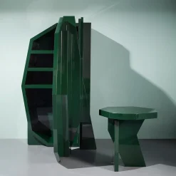 Armadio con Finitura Laccata Lucida Verde*Exto Discount