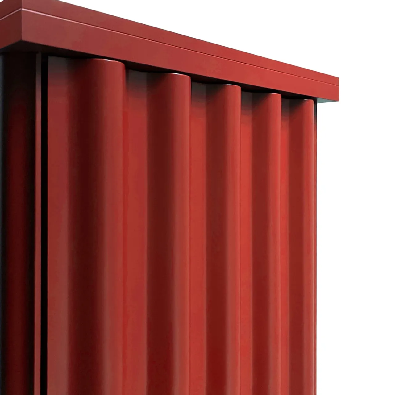 Armadio MDF rosso fuoco Curl*DLA Design Lab