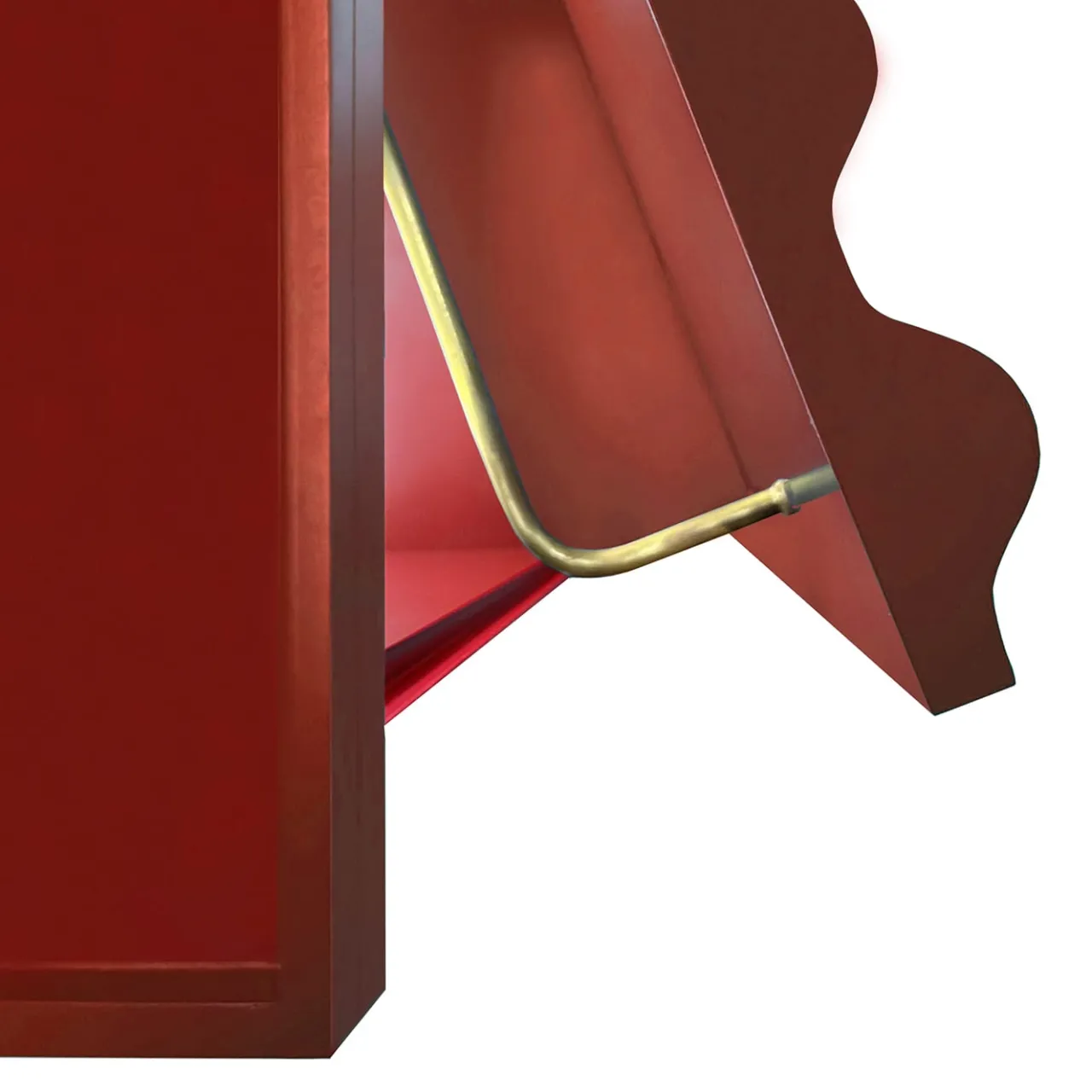 Armadio MDF rosso fuoco Curl*DLA Design Lab