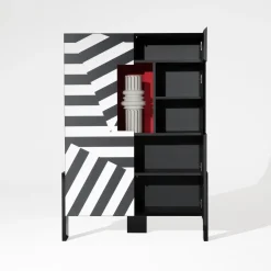 Armadio policromo a righe Ziqqurat di Lab*Driade Sale