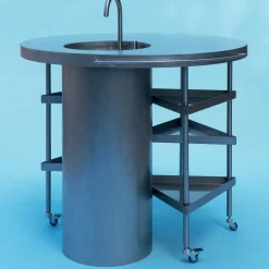 Ballerina Rosa Cucina in acciaio con lavello*M'AMA Interni + di Federica Zama Clearance