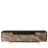 Barney Sideboard in Laccato Marrone con Ante in Marmo*Visionnaire Online