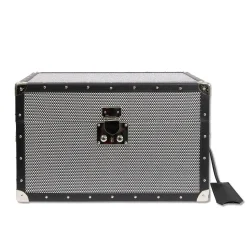 Baule piccolo Optical con borchie Nero Notte*Cassigoli Hot