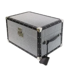 Baule piccolo Optical con borchie Nero Notte*Cassigoli Hot