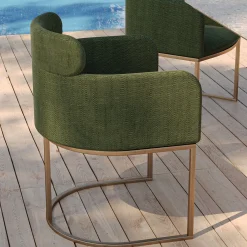 B-CHAIR Sedia da Esterno Moderna Verde*Encore Italia Outlet