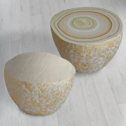 BonBon Tavolino irregolare dorato e beige #1*Cupioli Sale