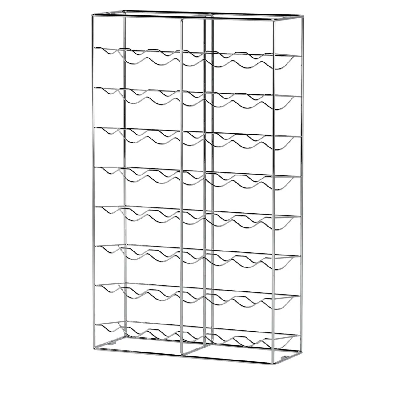 Bottillaria Portabottiglie da 48 bottiglie in metallo cromato*Enrico Girotti Sale