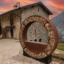 BQ166 WOW Barbecue Circolare in Acciaio Corten*LaFerrotecnica Clearance