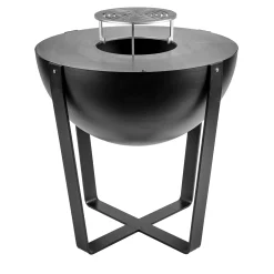 BQ154A Iris Barbecue Mezza Sfera Nero*LaFerrotecnica Online