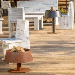 BR114 Braciere Lampada Bassa in Acciaio*LaFerrotecnica Best