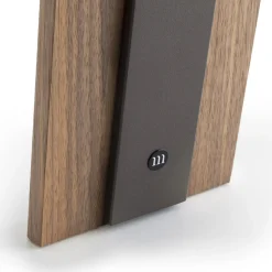 Bridge Tavolo grande in marmo Patagonia e noce canaletto*Morica Design