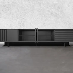 B-SIDE Credenza a 4 ante grigio ardesia*DLA Design Lab Clearance