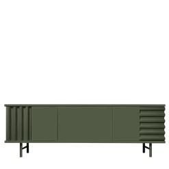 B-Side Credenza a 3 ante in MDF verde rosmarino*DLA Design Lab New