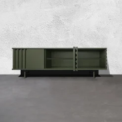 B-Side Credenza a 3 ante in MDF verde rosmarino*DLA Design Lab New