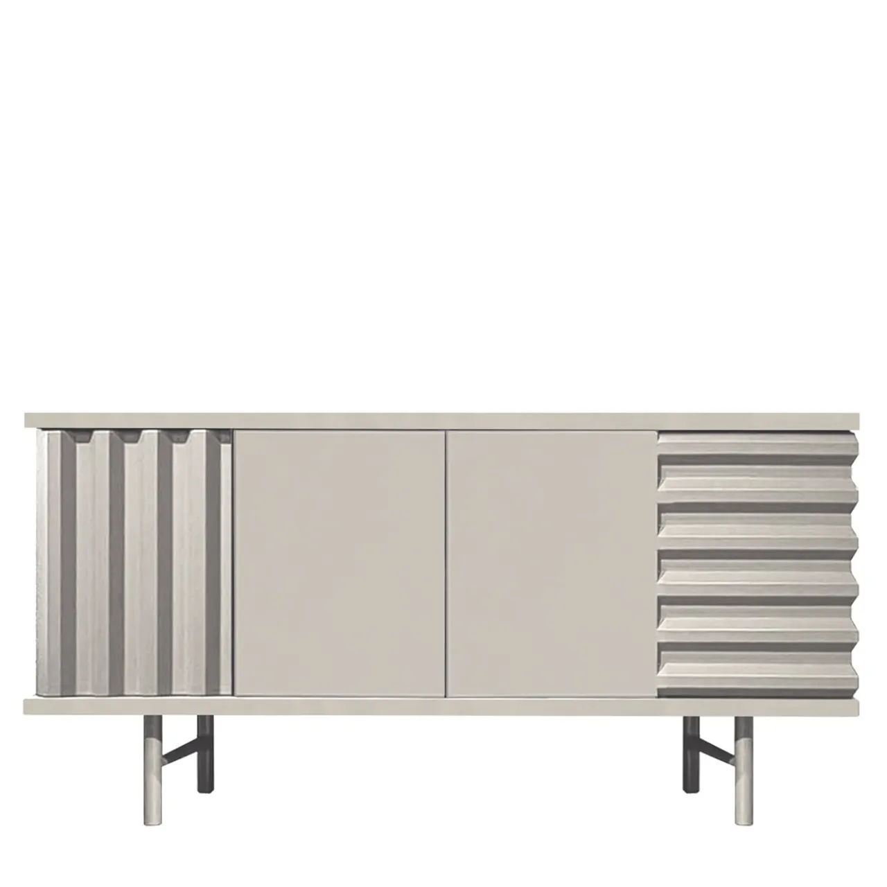 B-Side Credenza a 2 ante in MDF bianco perla*DLA Design Lab Clearance