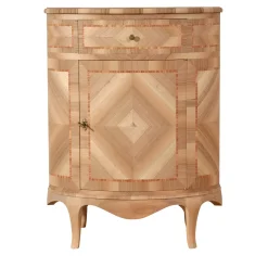 Cabinet ovale intarsiato in stile veneziano Venezia '700 Luigi XV*Vangelista 1960 Online