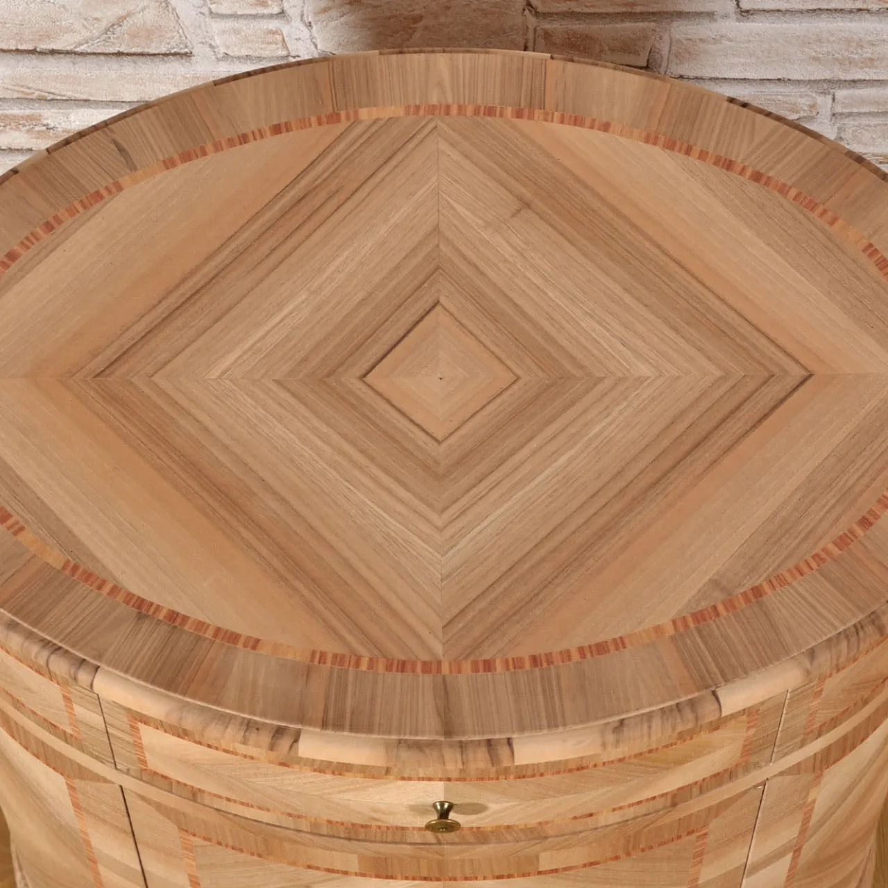 Cabinet ovale intarsiato in stile veneziano Venezia '700 Luigi XV*Vangelista 1960 Online