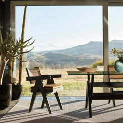 Capitol Complex Office Chair, Hommage à Pierre Jeanneret - Seduta in paglia di Vienna*Cassina Outlet