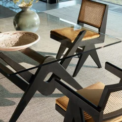 Capitol Complex Office Chair, Hommage à Pierre Jeanneret - Seduta in paglia di Vienna*Cassina Outlet