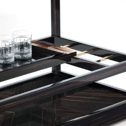 Carrello da bar in legno di ebano*Arcahorn Hot