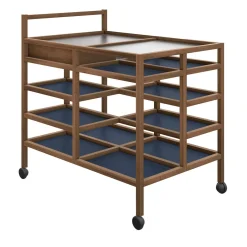 Carrello da portata in noce Canaletto di Bodil Kjær*Cassina Clearance