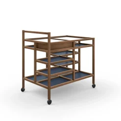 Carrello da portata in noce Canaletto di Bodil Kjær*Cassina Clearance