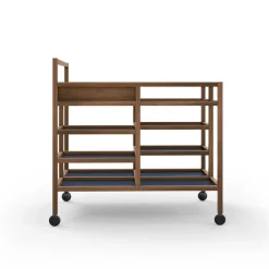 Carrello da portata in noce Canaletto di Bodil Kjær*Cassina Clearance