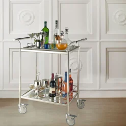 Carrello rettangolare con vassoio estraibile*Greggio Sale