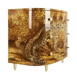 Cassettiera curva Leopardo*Fornasetti Clearance
