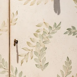 Cassettiera Dorsoduro Bianco Gesso con Motivo Foglie*Porte Italia Online