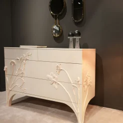 Cassettiera Linpha in Legno di Acero Bianco con 4 Cassetti*Cafedesart Online