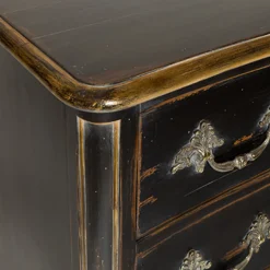 Cassettiera nera Luigi XV*Salda Outlet