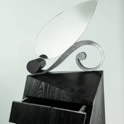 Cassettiera Passo D'Ombra in legno laccato nero opaco*Paolo Pallucco Clearance